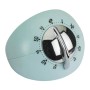 Timer da cucina t.b.t. azzurro con manopola argentata.