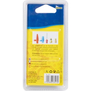 Kit valvole e adattatori per riparazione pneumatici bici.