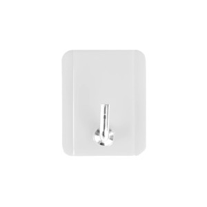 Gancio adesivo trasparente per bagno e cucina.
