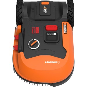 Robot tagliaerba Worx Landroid L1000 WR147E.1 per aree fino a 1000 m² in arancione e nero.