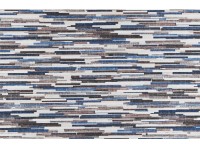 Tappeto cucina Dream Stripes blu 50 x 120 cm