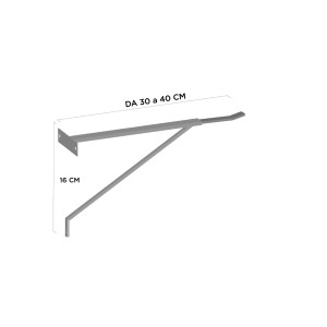 Consolle lavabo t.b.t., metallo, profondità 30-40 cm.