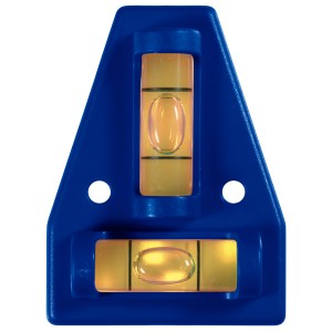 Livella a croce LUX Classic blu per allineamento, 2 bolle.