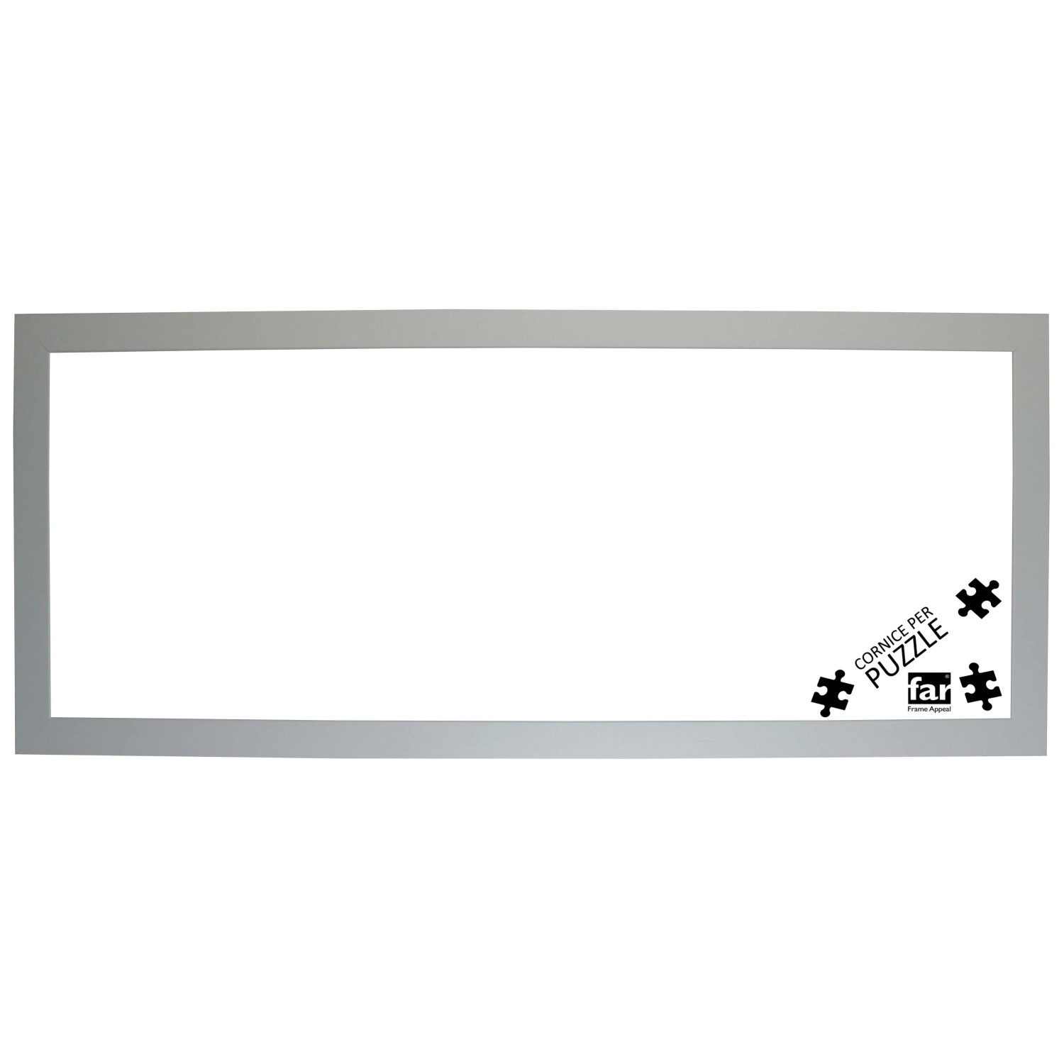 Cornice Per Puzzle Bildershop-24 PRIO 60x80 Cm - Alluminio Lucido - Vetro Acrilico - Per Puzzle 1000-1500 Pezzi - 2