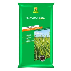 Sacco di terriccio per prati COMPO Naturasol, adatto per la cura e la riparazione del prato.