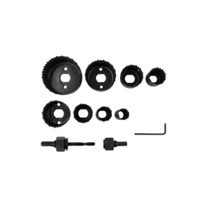 Set seghe a tazza circolari con alberelli 8 pz 19 65 mm