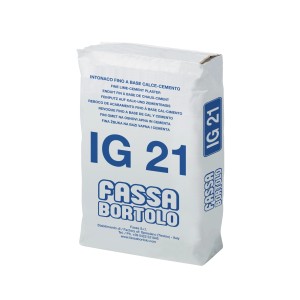 Sacco di intonaco t.b.t. Intonaci e rasanti di Fassa Bortolo, IG 21.