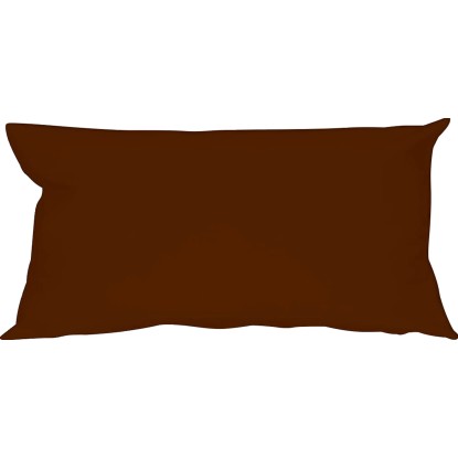 Fodera cuscino cotone Panama marrone 30 cm x 50 cm