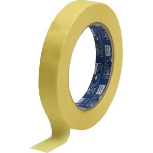 Nastro adesivo LUX in carta crespa, 50 m x 19 mm, rotolo, per mascheratura durante la verniciatura.