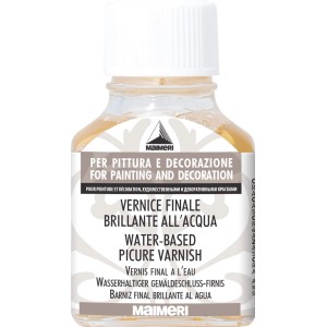 Vernice finale Maimeri all'acqua, brillante. Per pittura e decorazione.
