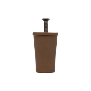 Tappi d`arresto tapparelle nylon conici set 4 pezzi Ø 40 mm marrone