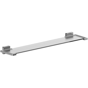 t.b.t. Mensola a muro in vetro e metallo, design moderno per bagno e soggiorno.