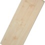 Mensola in legno chiaro per scaffali a muro e staffe.