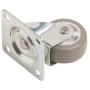 Rotella girevole per mobili con ruota morbida grigia, diametro 30 mm, portata 20 kg.