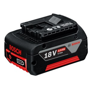 Batteria Bosch Professional 18V 4Ah per elettroutensili, batteria agli ioni di litio.