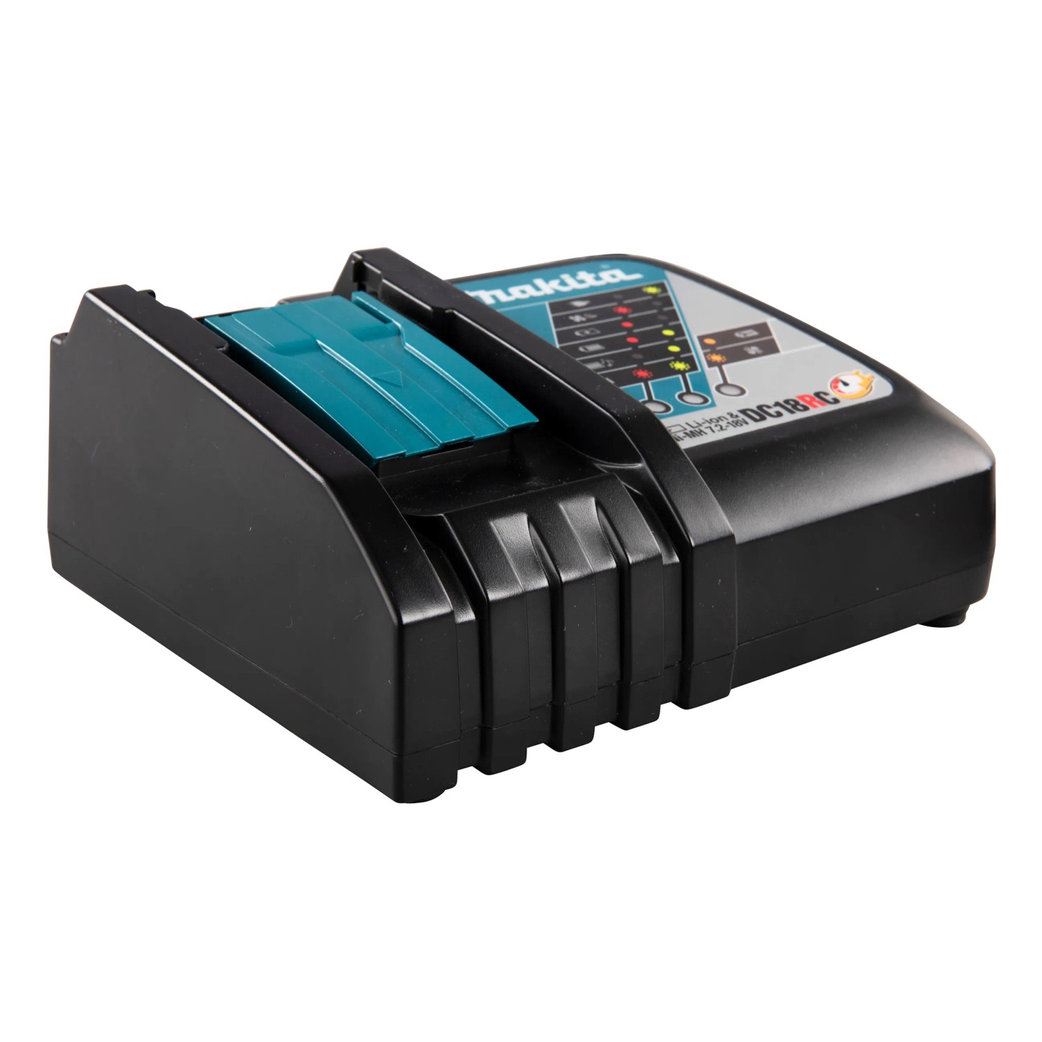 Caricabatterie Makita per batterie 18V dell'avvitatore a percussione DHP453RFE.