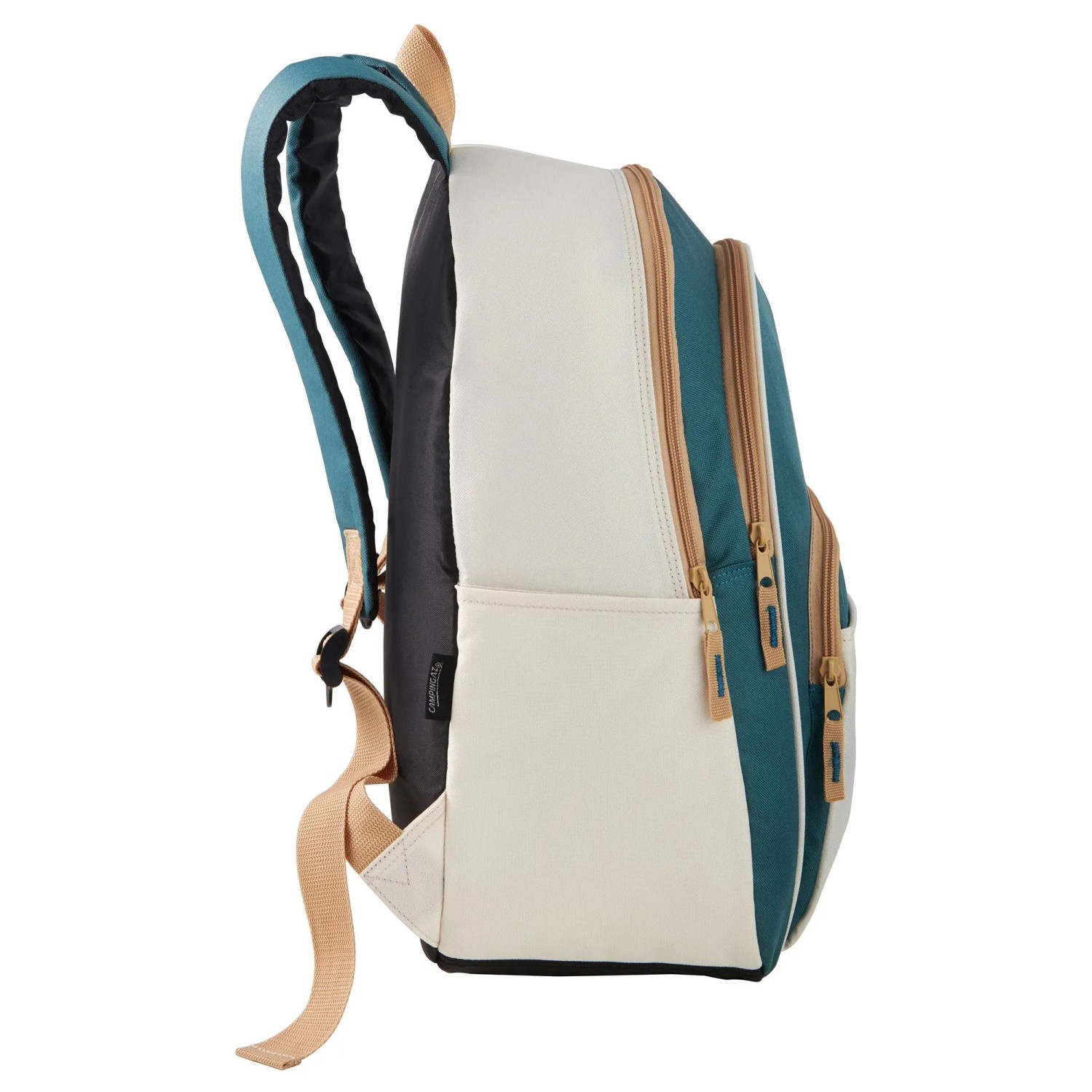 Campingaz Borsa frigo Fold'N Cool, 20 l, bianco-turchese, vista laterale.