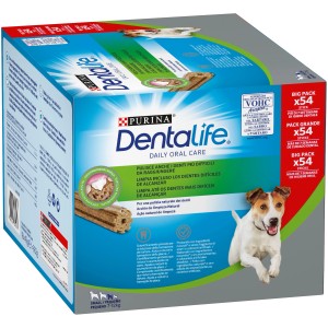 Purina Dentalife snack per cani, confezione grande da 54 pezzi per l'igiene dentale.