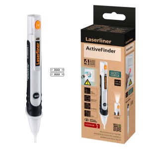 Tester di tensione Laserliner ActiveFinder con confezione.