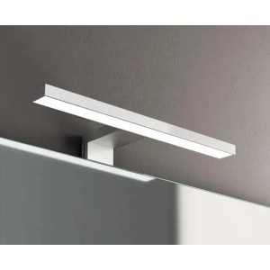 Moderna lampada da parete a LED t.b.t. per specchi da bagno.