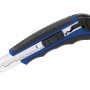 Cutter LUX Comfort, 100 mm, con manico blu e nero e blocco lama.