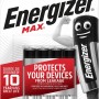 Energizer Max AAA Batterie, confezione da 4. Batterie alcaline per un'alimentazione affidabile.
