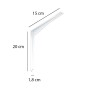 Reggimensola in alluminio 150x200 mm bianco opaco_5