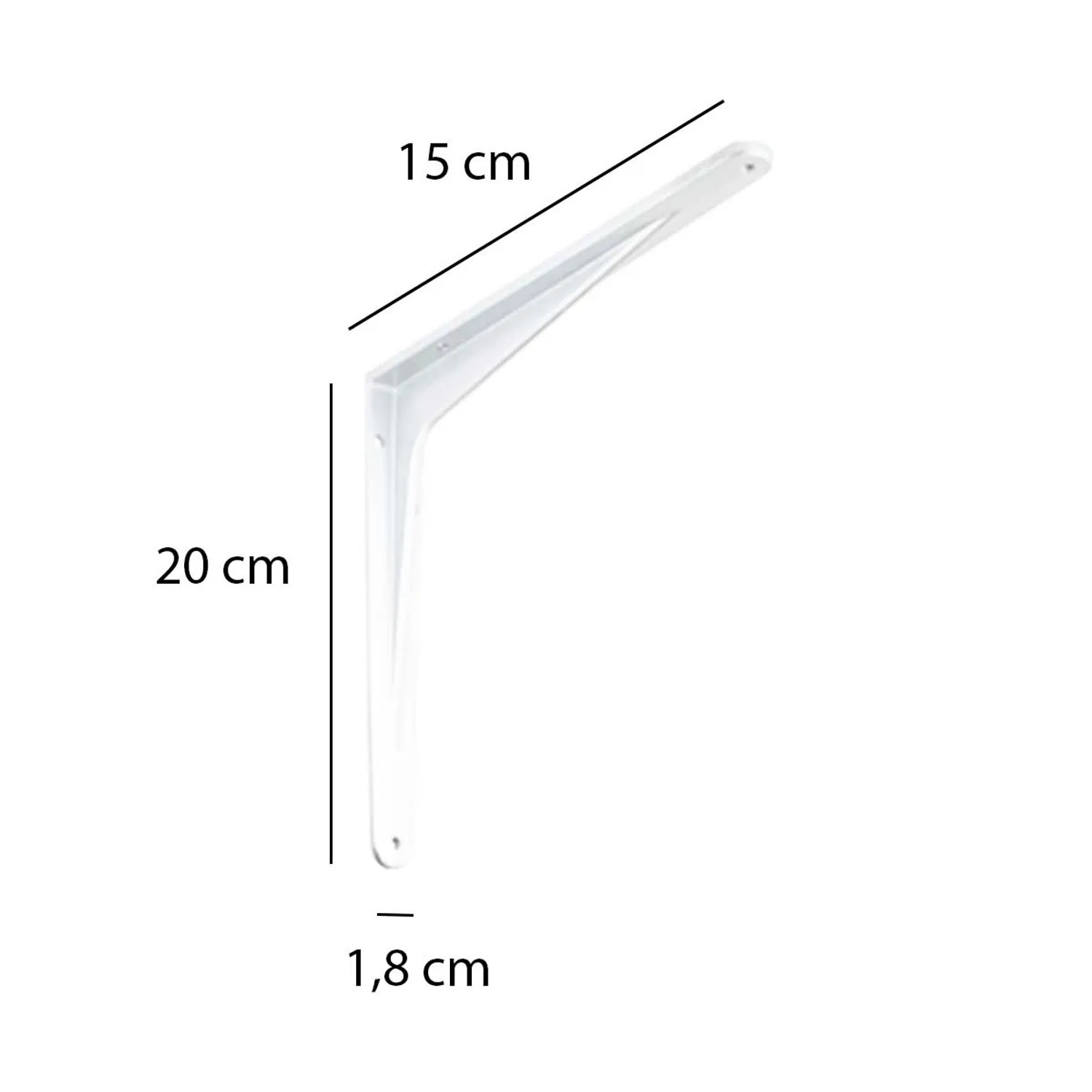 Reggimensola in alluminio 150x200 mm bianco opaco_5