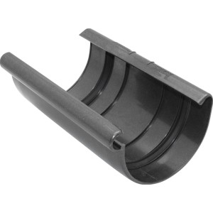 Giunto per grondaia Marley RG 100, antracite-metallizzato, per collegare grondaie in plastica.