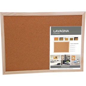 Bacheca In Sughero Indigo 60x40 Cm - Cornice In Legno - Superficie Autorigenerante Per Ufficio E Casa - 4