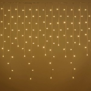 Catena luminosa da esterno t.b.t. con LED bianco caldo.