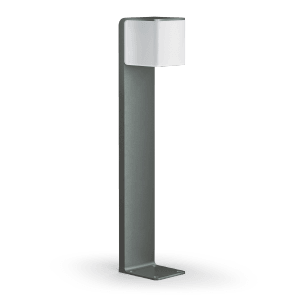 Lampada da esterno a LED Steinel GL 80 C antracite, moderna luce da vialetto per esterni.