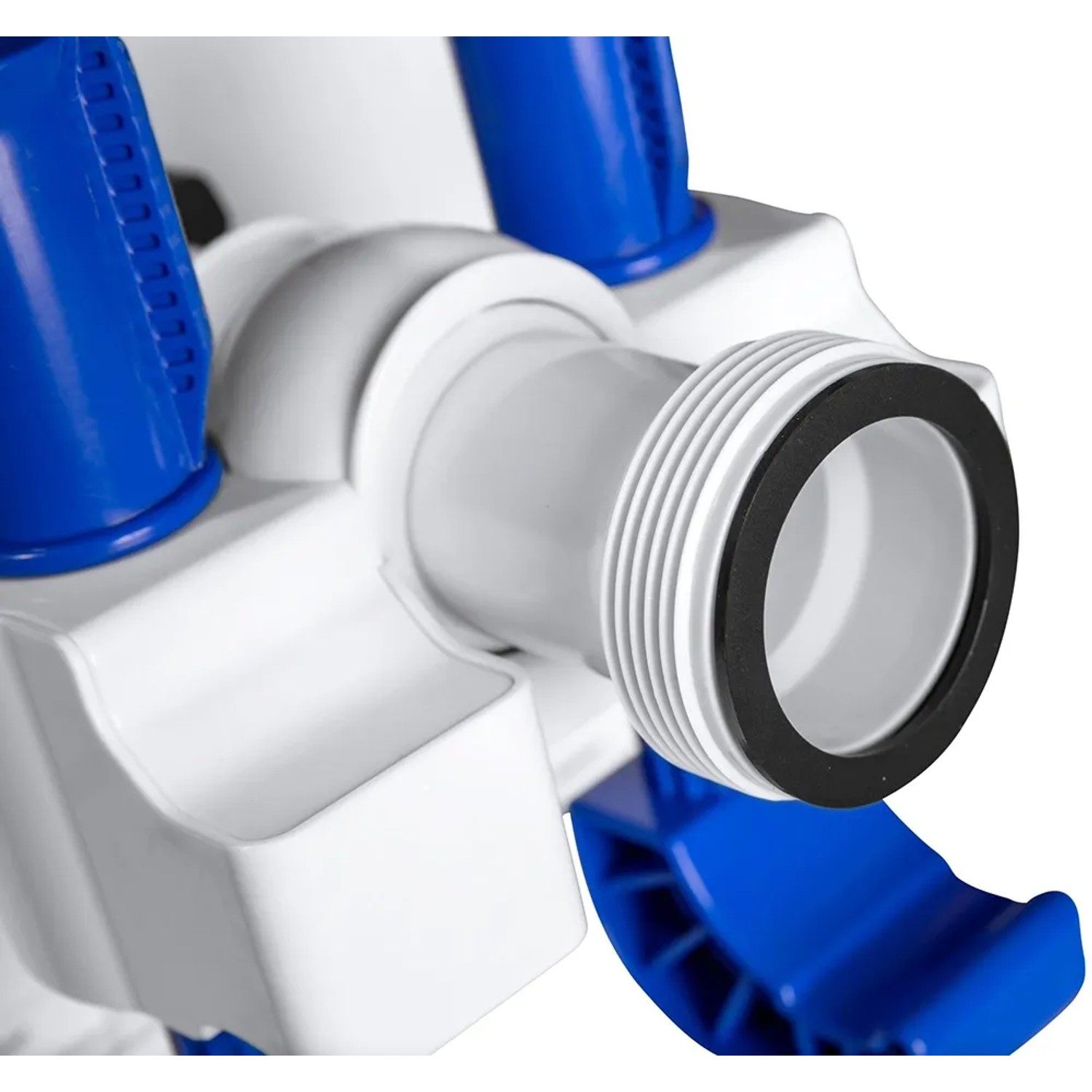 Dettaglio: Cascata per piscina Flowclear con luce LED, bianco/blu, con connettore.