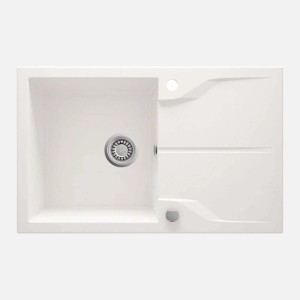 Lavello granito 1 vasca gocciolatoio Idrostile 490x194 mm grigio
