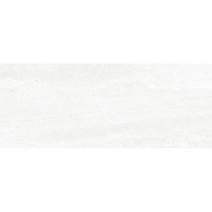 Piastrella da rivestimento rettangolare chiara con leggera marmorizzazione.