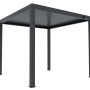 Pergola bioclimatica Atena in alluminio palo 12 4x4xH2,5 m antracite