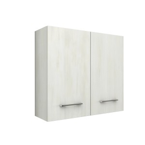 t.b.t. pensile bagno, effetto legno con due ante e maniglie.