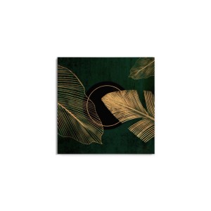 Canvas 30x30 cm set green & gold b