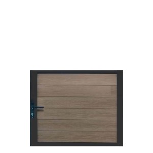 Cancello in WPC effetto legno Teck per pannello 90x95 cm legno