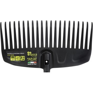 Rastrello per foglie nero t.b.t. per giardinaggio.