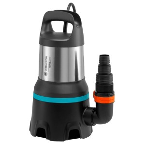 Pompa sommersa Gardena 20000 DIRT per acque sporche, ideale per laghetti e cantieri.
