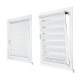 t.b.t. tenda a rullo/pacchetto, decorazione finestra bianca con strisce orizzontali.