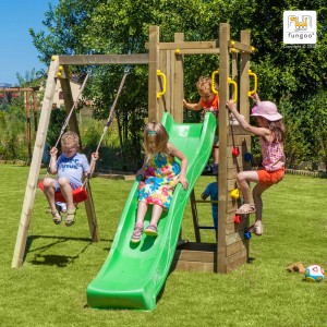 Gioco da giardino Funny 3 scivolo e altalena 290 x 200 x h210 cm