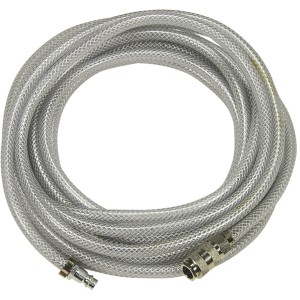 Tubo dell'aria trasparente per compressori con attacco rapido.