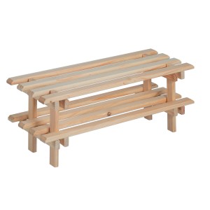 Scarpiera in legno chiaro a 2 ripiani. Ideale per corridoio e ingresso.