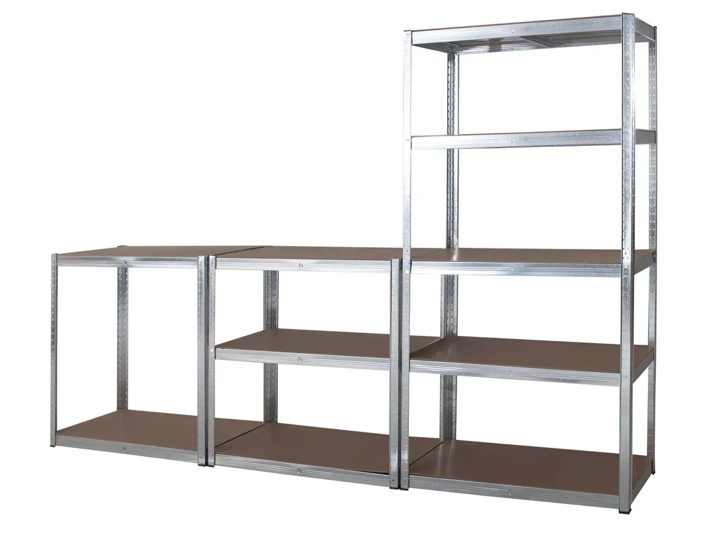 Scaffale Lamiera 90x40 Cm – 5 Ripiani – Kit Completo, Grigio Chiaro – Modello 25416 - 3