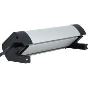 Multipresa t.b.t. con corpo argento e plastica nera.