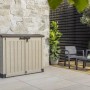 Box universale t.b.t. in beige/marrone per giardino o terrazza.