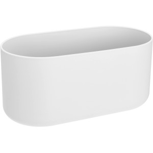 Vaso per piante t.b.t. bianco ovale per interni.