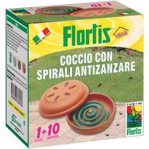 Florlis Antizanzare: Ciotola in terracotta con spirale antizanzare.